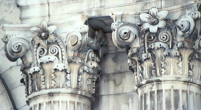 Corinthian columns in Detroit