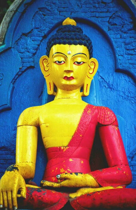Buddha statue, Swayambunath
