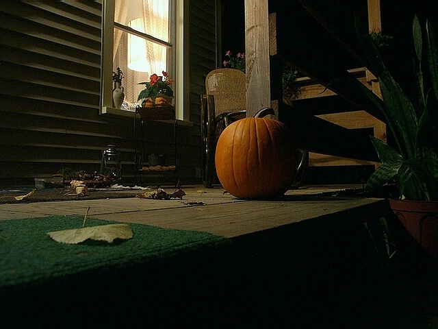 Fall evening on the front porch...