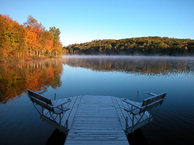 Autumn Misty Lake 