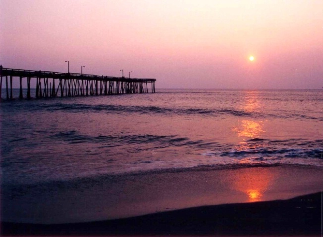 pier at sunrise