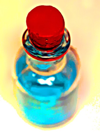 Bottle with Red Cork