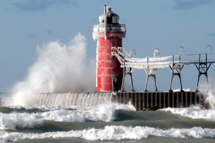 Icy Wind and Waves