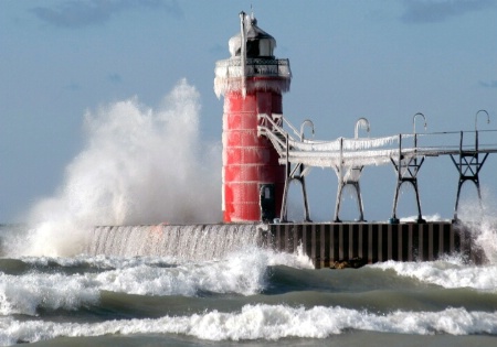 Icy Wind and Waves