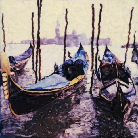 Gondolas, Grand Canal, Venice