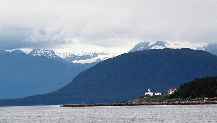 Alaska coastline in Juneau