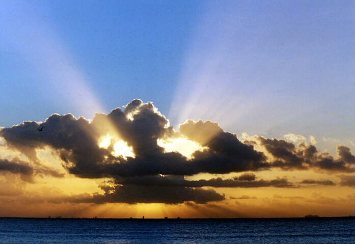 Sunrise over Cozumel