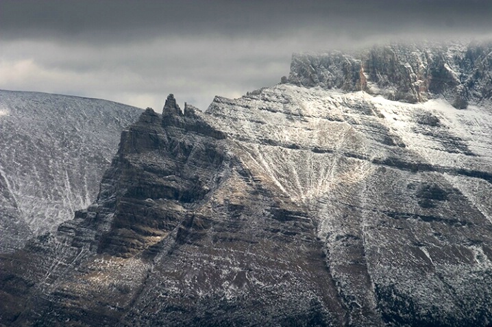Looking east from Logan Pass, Glacier Park - ID: 252940 © Jim Kinnunen