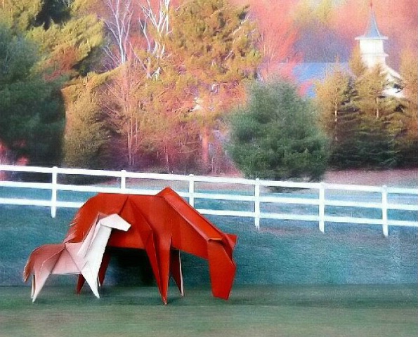 Origami Horses for LJ Corliss