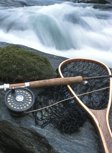 Flyrod and Net w/ Rapids