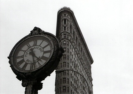 Flat Iron Building from under clock