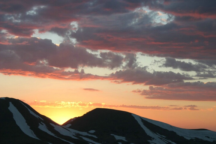 Gore Range overlook sunset