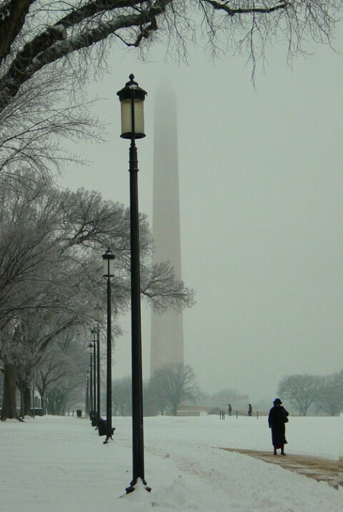 Snowy DC walk