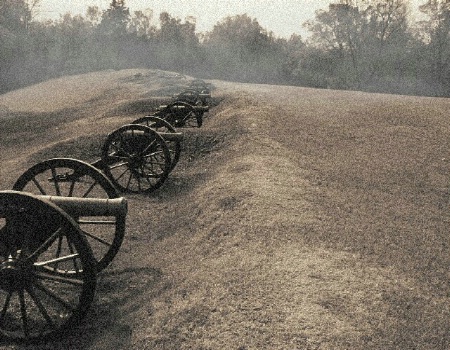 Cannons at Vicksburg 1863