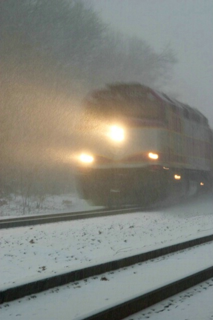 Train in Snow - ID: 329580 © Sharon E. Lowe