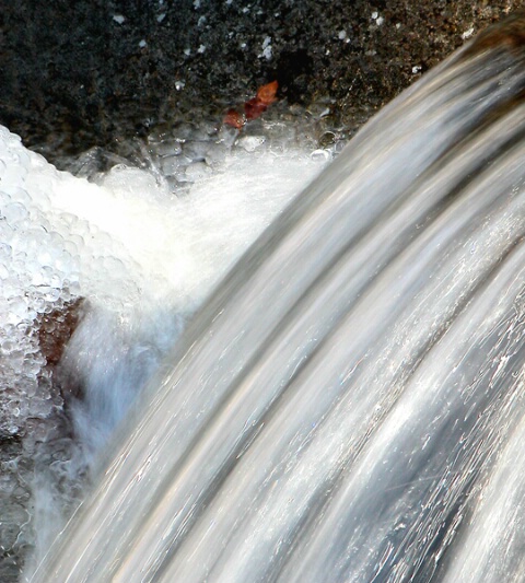 Spring water falls