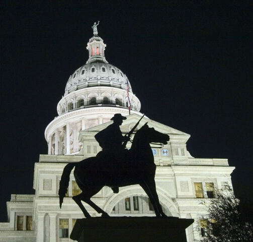 Texas Capital Silhouette