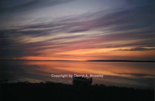 Sunset, canoeing across NW Territories - ID: 355792 © Cheryl  A. Moseley