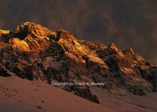 Aconcagua sunset - ID: 355798 © Cheryl  A. Moseley