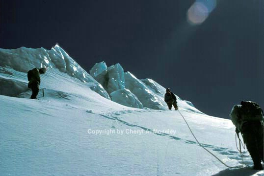 3 Ice climbers - ID: 355833 © Cheryl  A. Moseley