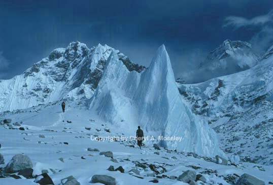 Seracs on Kumbu Glacier, Nepal - ID: 355839 © Cheryl  A. Moseley