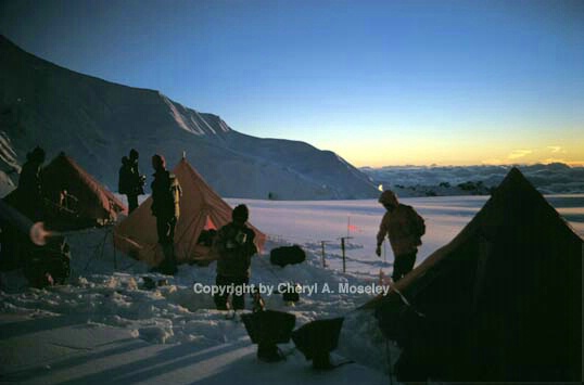 Sunset @snow camp, 18,000,' Nepal - ID: 355841 © Cheryl  A. Moseley