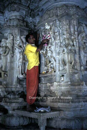 Adorning Jain God, India - ID: 360134 © Cheryl  A. Moseley