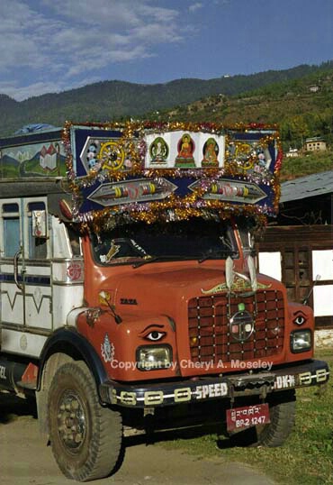 Common truck in Bhutan, 4-23 - ID: 362423 © Cheryl  A. Moseley