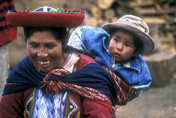Peruvian Woman With Baby
