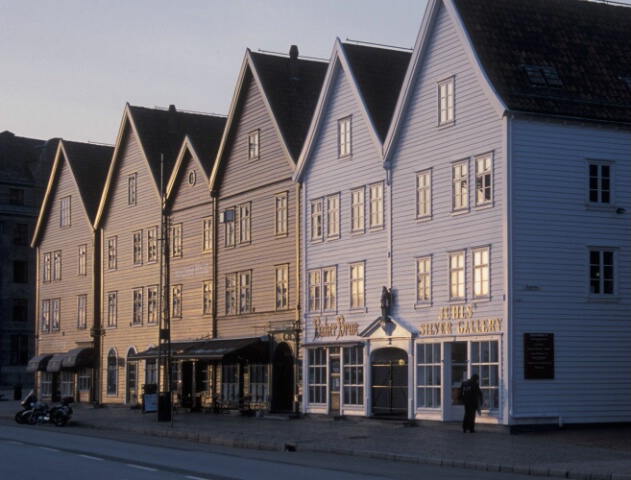 Bryggen - trade mark of Bergen (new buildings)