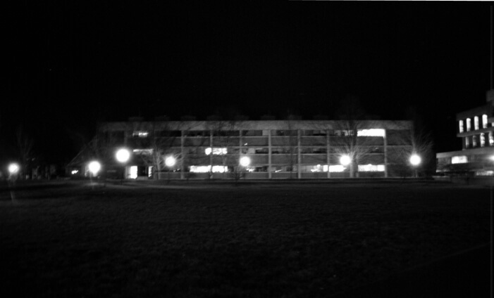 College Building at Night