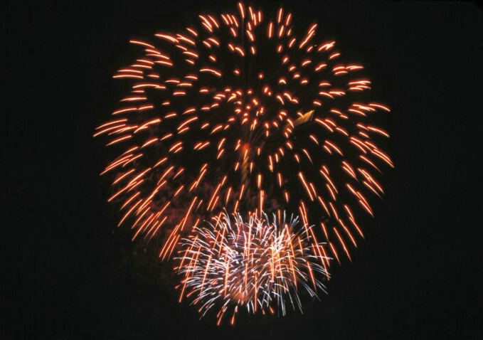 Red Burst Fireworks - ID: 373718 © John T. Sakai