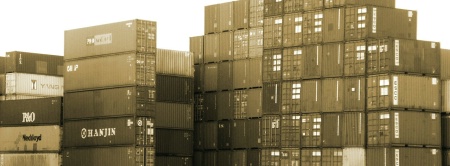 Containers in the port of Antwerp