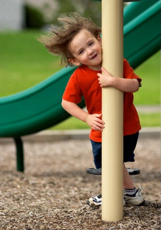 Windy day at the park