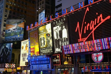Times Square, Night, Peter Burian Canon Pro1