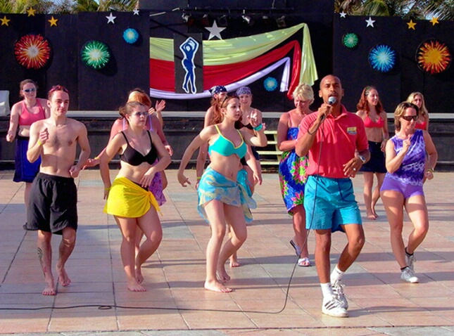 Guests Dancing at a Resort