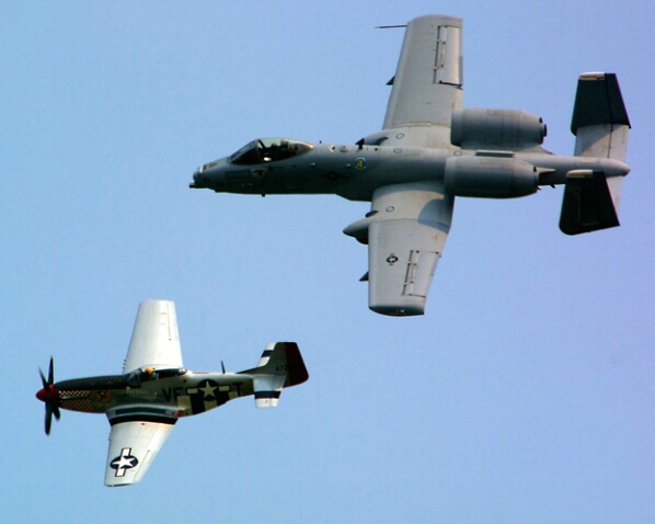 P51 Mustang & A10 Warthog (1) - ID: 405184 © James E. Nelson