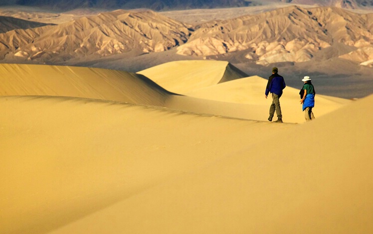 Dunes, Death Valley, Walking