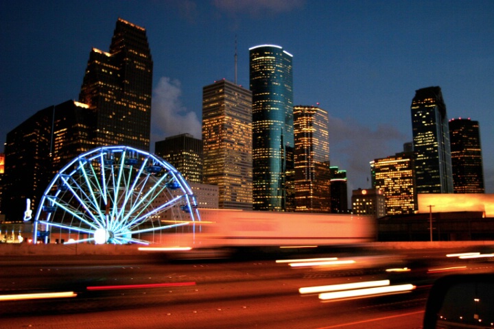 Houston,Texas at night