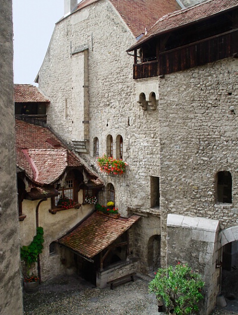 Chateau de Chillon Courtyard