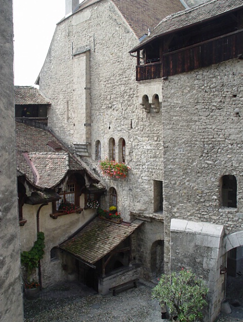 Chateau de Chillon Courtyard Original