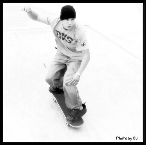 Skateboarding...