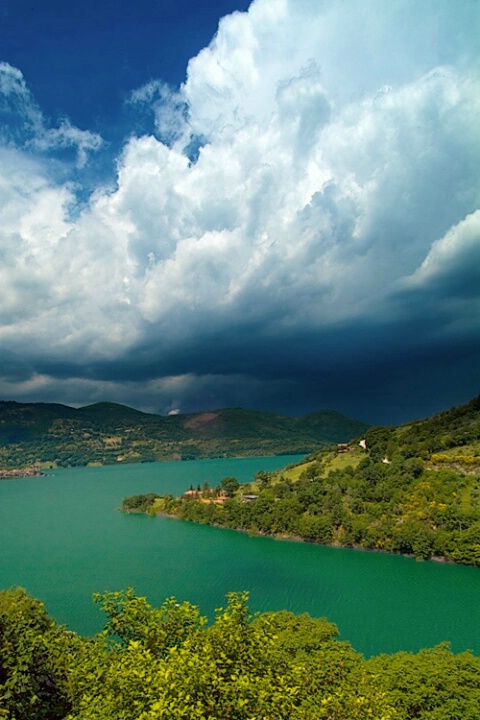 Lago del Turano, near Rome, Italy.