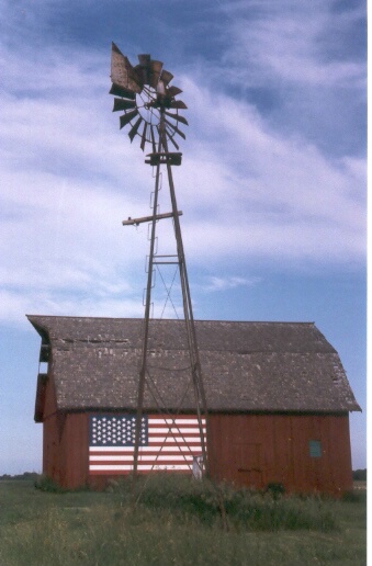 Old Glory & and an Old Barn