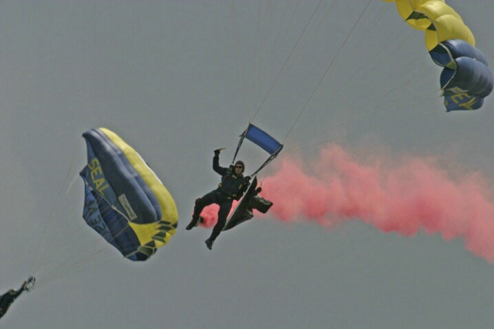 Navy Seals Parachute Team in Akron - ID: 426238 © James E. Nelson