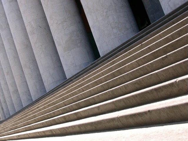 Stairs and pillars