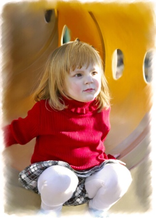 Yellow Slide at the Park