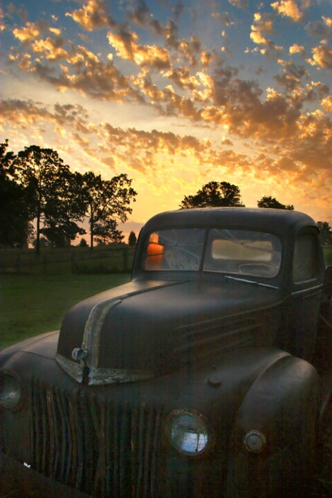 Old Pickup Sunrise