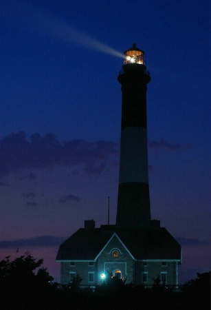Fire Island Light At Night