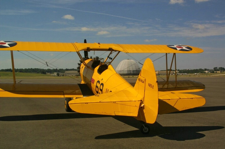 Stearman at Akron Municipal Airport-Akron - ID: 452828 © James E. Nelson